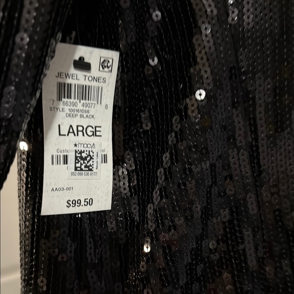 INC International Concepts Black Sequin Skirt Suit NEW - Picture 6 of 7